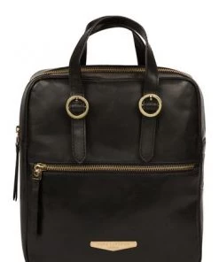 Pure Luxuries London Delfina Vegetable-Tanned Leather Backpack Italian Tan Brown -Pure Luxuries shop unnamed file 684