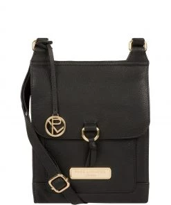 Pure Luxuries London Naomi Leather Cross-Body Bag Cashmere Blue