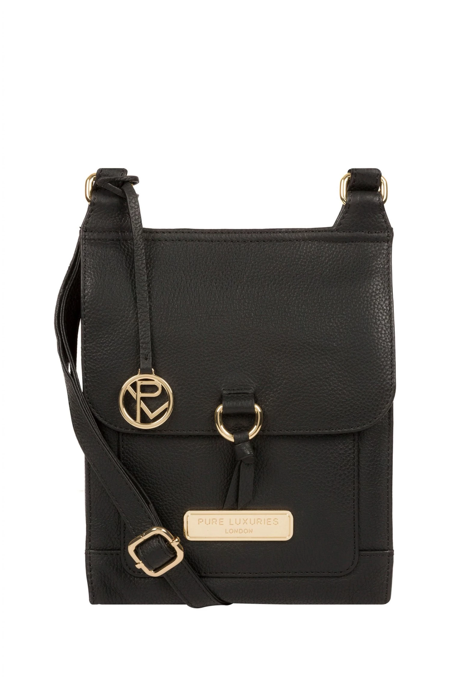 Pure Luxuries London Naomi Leather Cross-Body Bag Cashmere Blue 3 Pure Luxuries London Naomi Leather Cross-Body Bag Cashmere Blue