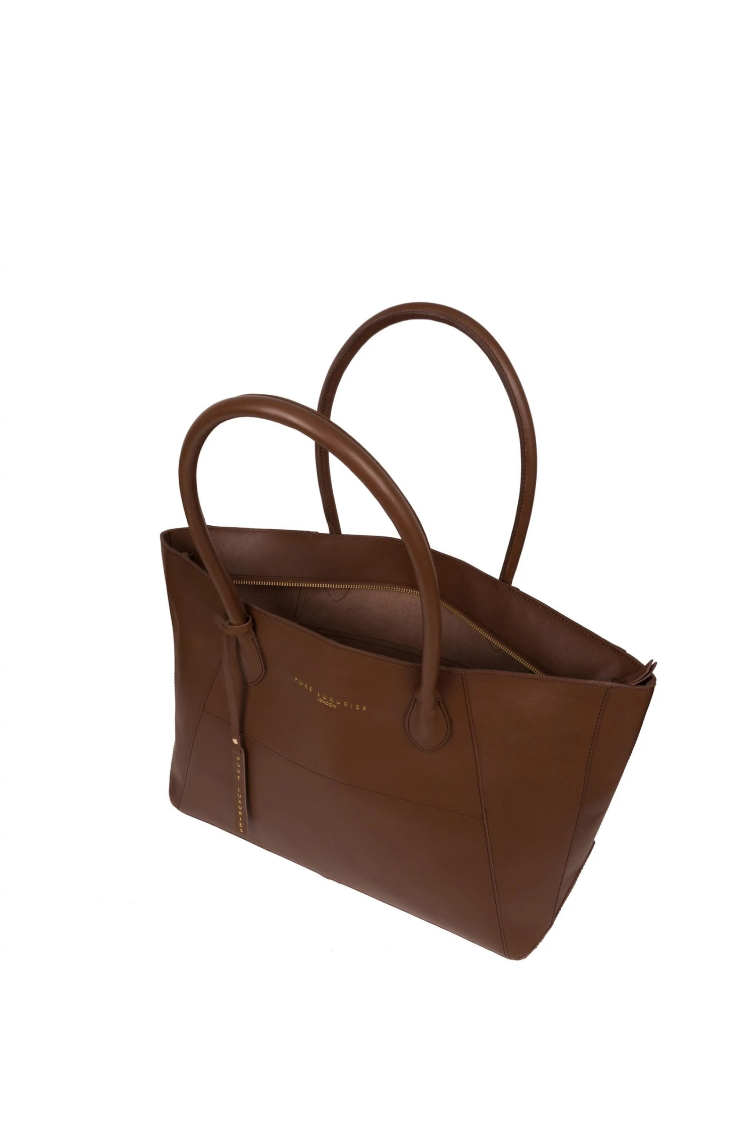 Pure Luxuries London Storrington Ombre Chestnut Leather Tote Bag 4 Pure Luxuries London Storrington Ombre Chestnut Leather Tote Bag - Image 2