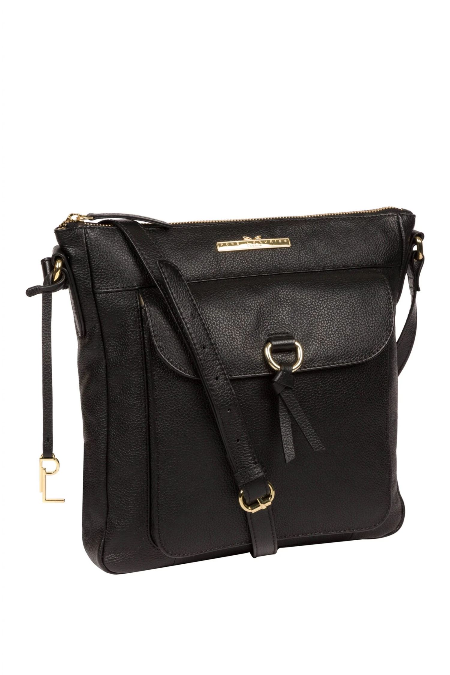 Pure Luxuries London Holbroke Leather Shoulder Bag Grey 5 Pure Luxuries London Holbroke Leather Shoulder Bag Grey - Image 3