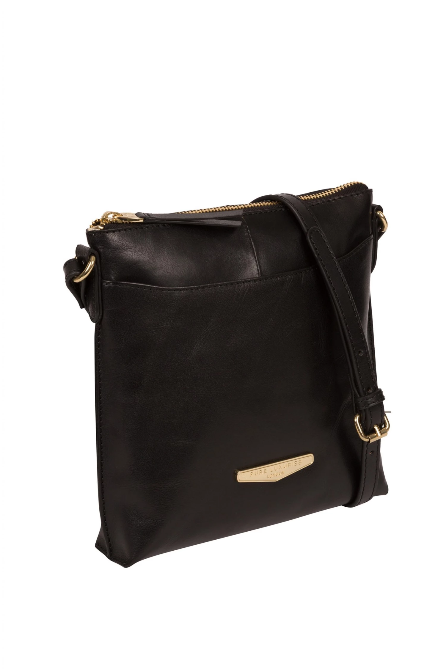 Pure Luxuries London Kimberley Vegetable Tanned Leather Cross-Body Bag Italian Tan 5 Pure Luxuries London Kimberley Vegetable Tanned Leather Cross-Body Bag Italian Tan - Image 3