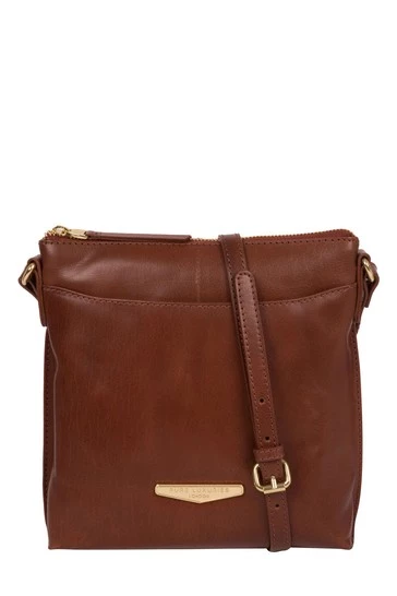 Pure Luxuries London Kimberley Vegetable Tanned Leather Cross-Body Bag Italian Tan 11 Pure Luxuries London Kimberley Vegetable Tanned Leather Cross-Body Bag Italian Tan - Image 9