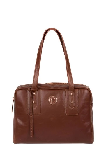 Pure Luxuries London Madox Leather Handbag Grey 11 Pure Luxuries London Madox Leather Handbag Grey - Image 9