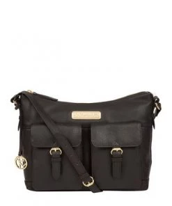 Pure Luxuries London Jenna Leather Shoulder Bag Brown -Pure Luxuries shop unnamed file 778