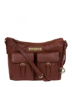 Pure Luxuries London Jenna Leather Shoulder Bag Brown -Pure Luxuries shop unnamed file 779