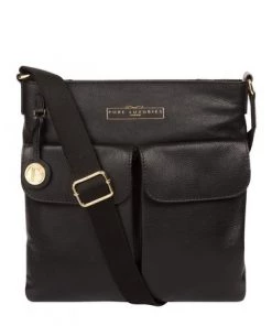 Pure Luxuries London Soames Leather Cross Body Bag Black -Pure Luxuries shop unnamed file 824