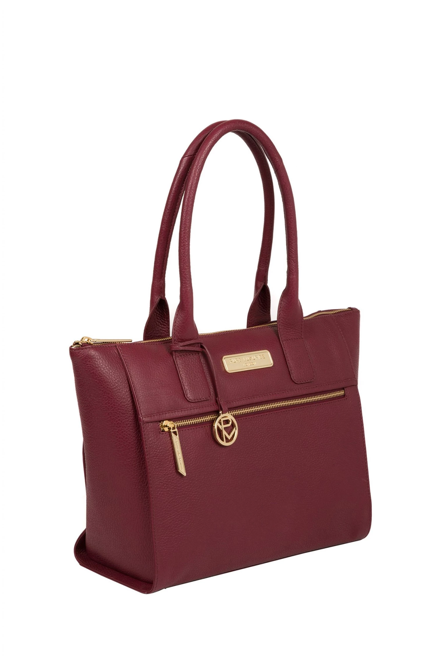 Pure Luxuries London Faye Leather Tote Bag Navy 5 Pure Luxuries London Faye Leather Tote Bag Navy - Image 3