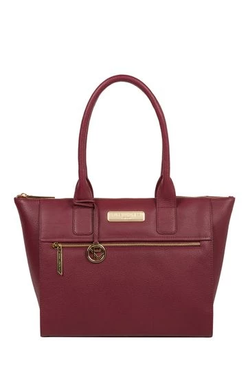 Pure Luxuries London Faye Leather Tote Bag Navy 9 Pure Luxuries London Faye Leather Tote Bag Navy - Image 7