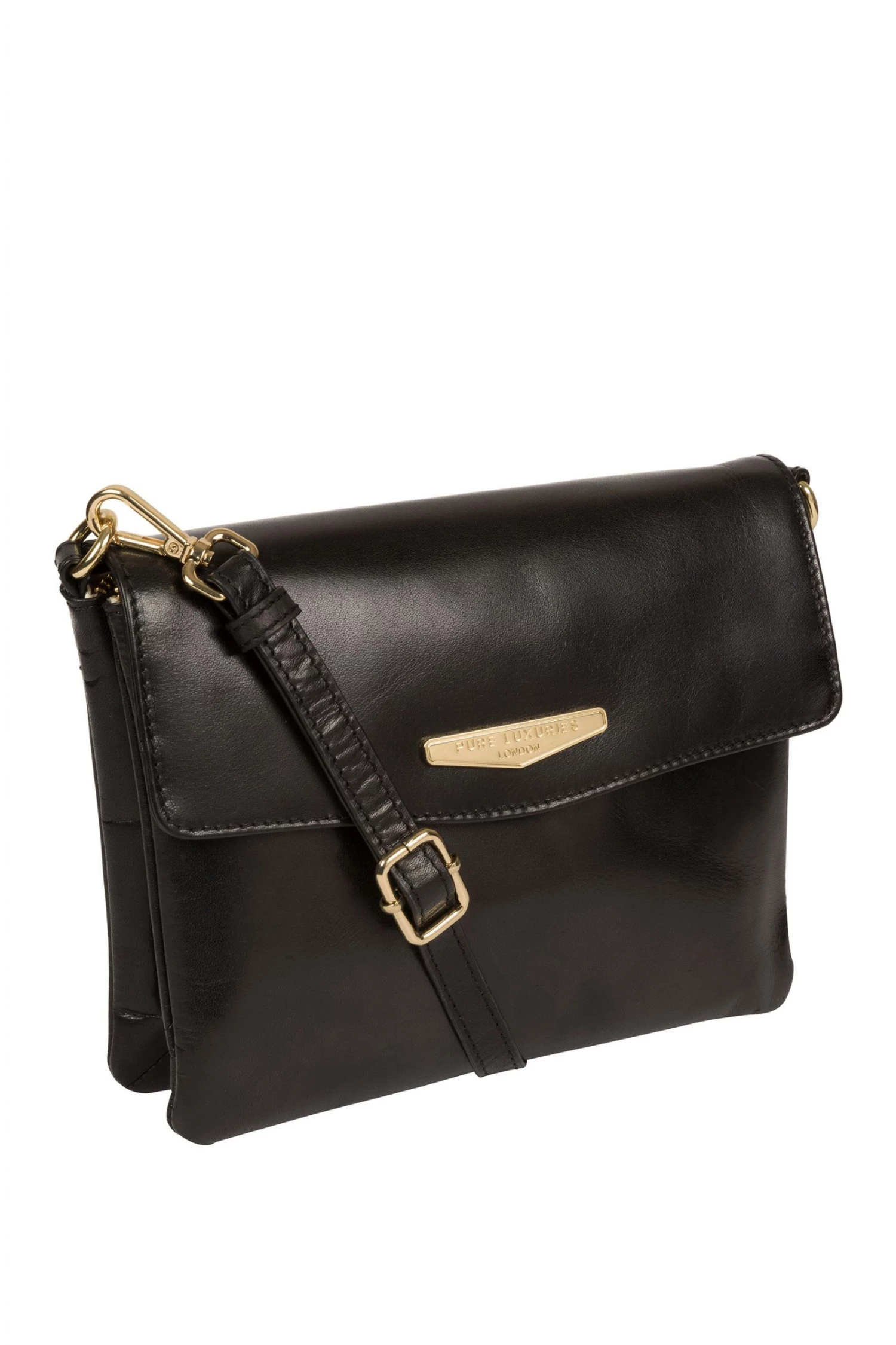 Pure Luxuries London Valeria Vegetable-Tanned Leather Cross-Body Clutch Bag Italian Tan Brown 5 Pure Luxuries London Valeria Vegetable-Tanned Leather Cross-Body Clutch Bag Italian Tan Brown - Image 3