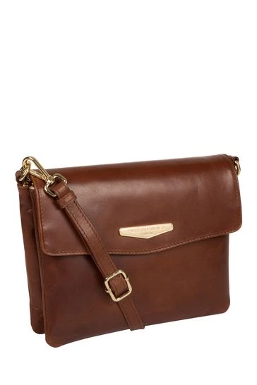 Pure Luxuries London Valeria Vegetable-Tanned Leather Cross-Body Clutch Bag Italian Tan Brown 9 Pure Luxuries London Valeria Vegetable-Tanned Leather Cross-Body Clutch Bag Italian Tan Brown - Image 7