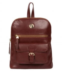 Pure Luxuries London Zinnia Leather Backpack Jet Black