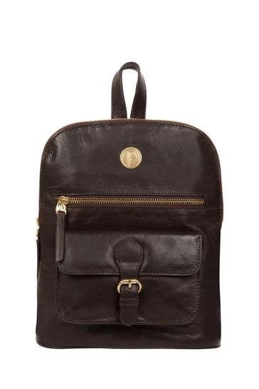 Pure Luxuries London Zinnia Leather Backpack Jet Black 10 Pure Luxuries London Zinnia Leather Backpack Jet Black - Image 8