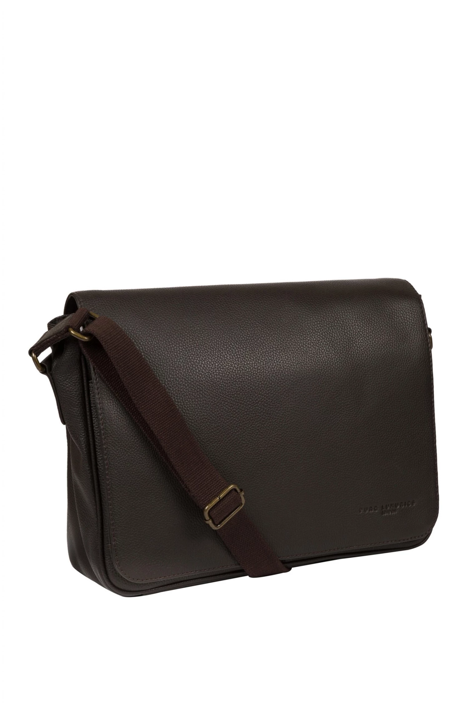 Pure Luxuries London Sanderson Leather Messenger Bag Brown 5 Pure Luxuries London Sanderson Leather Messenger Bag Brown - Image 3