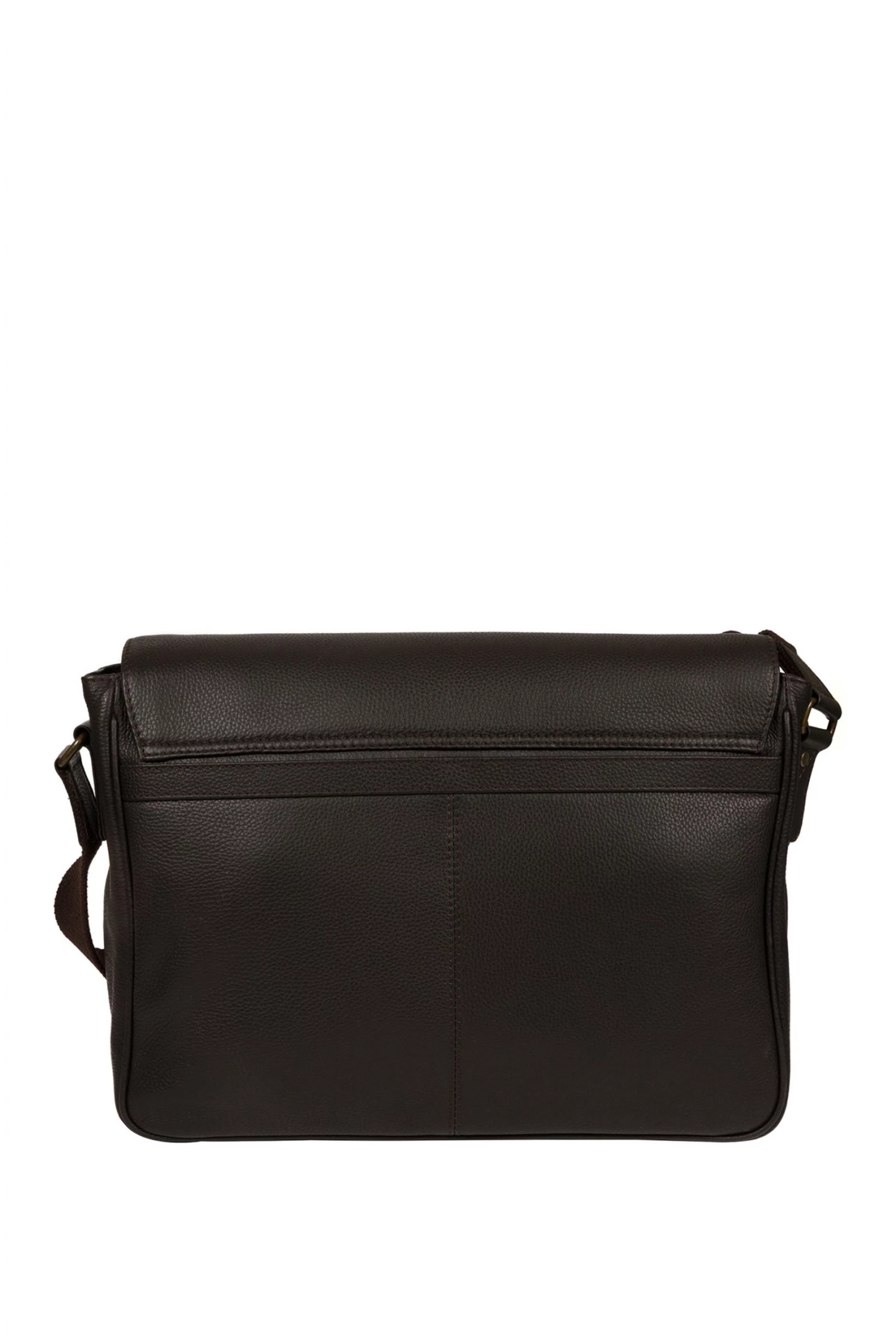 Pure Luxuries London Sanderson Leather Messenger Bag Brown 6 Pure Luxuries London Sanderson Leather Messenger Bag Brown - Image 4