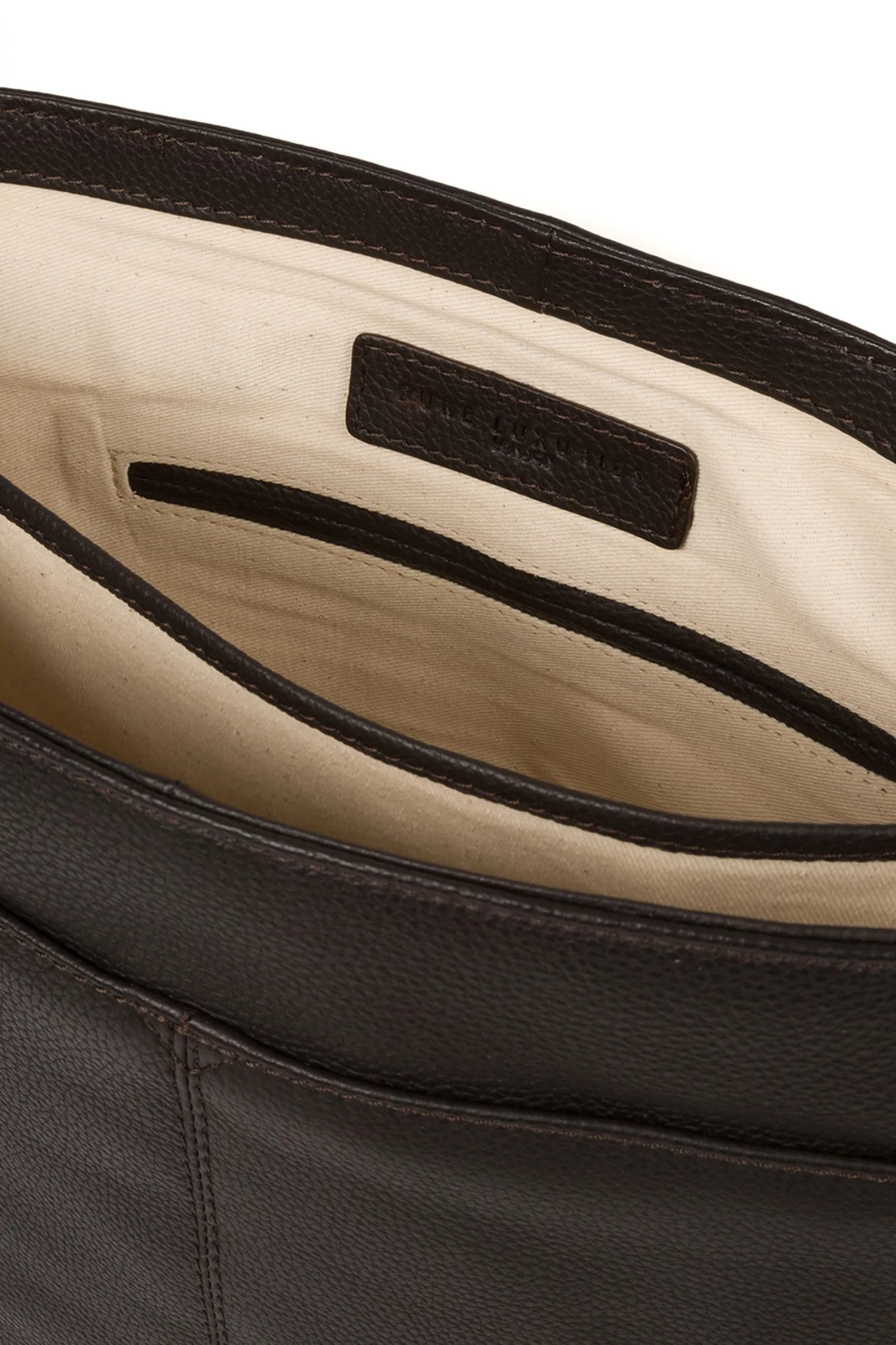 Pure Luxuries London Sanderson Leather Messenger Bag Brown 7 Pure Luxuries London Sanderson Leather Messenger Bag Brown - Image 5