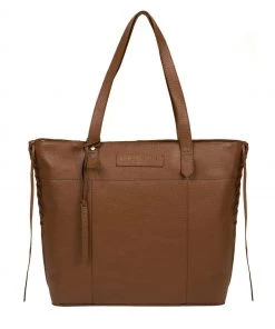 Pure Luxuries London Hampstead Leather Tote Bag Jet Black