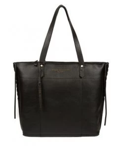 Pure Luxuries London Hampstead Leather Tote Bag Jet Black -Pure Luxuries shop unnamed file 867