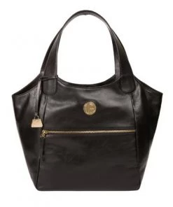 Pure Luxuries London Mimosa Leather Tote Bag Jet Black -Pure Luxuries shop unnamed file 875