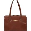 Pure Luxuries London Britt Vegetable Tanned Leather Handbag Italian Tan -Pure Luxuries shop unnamed file 886