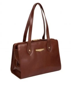 Pure Luxuries London Britt Vegetable Tanned Leather Handbag Italian Tan -Pure Luxuries shop unnamed file 888 scaled