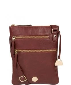 Pure Luxuries London Gardenia Leather Brown Cross Body Bag Chestnut Brown -Pure Luxuries shop unnamed file 900