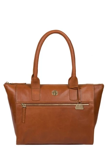 Pure Luxuries London Primrose Leather Tote Bag Hazelnut 10 Pure Luxuries London Primrose Leather Tote Bag Hazelnut - Image 8
