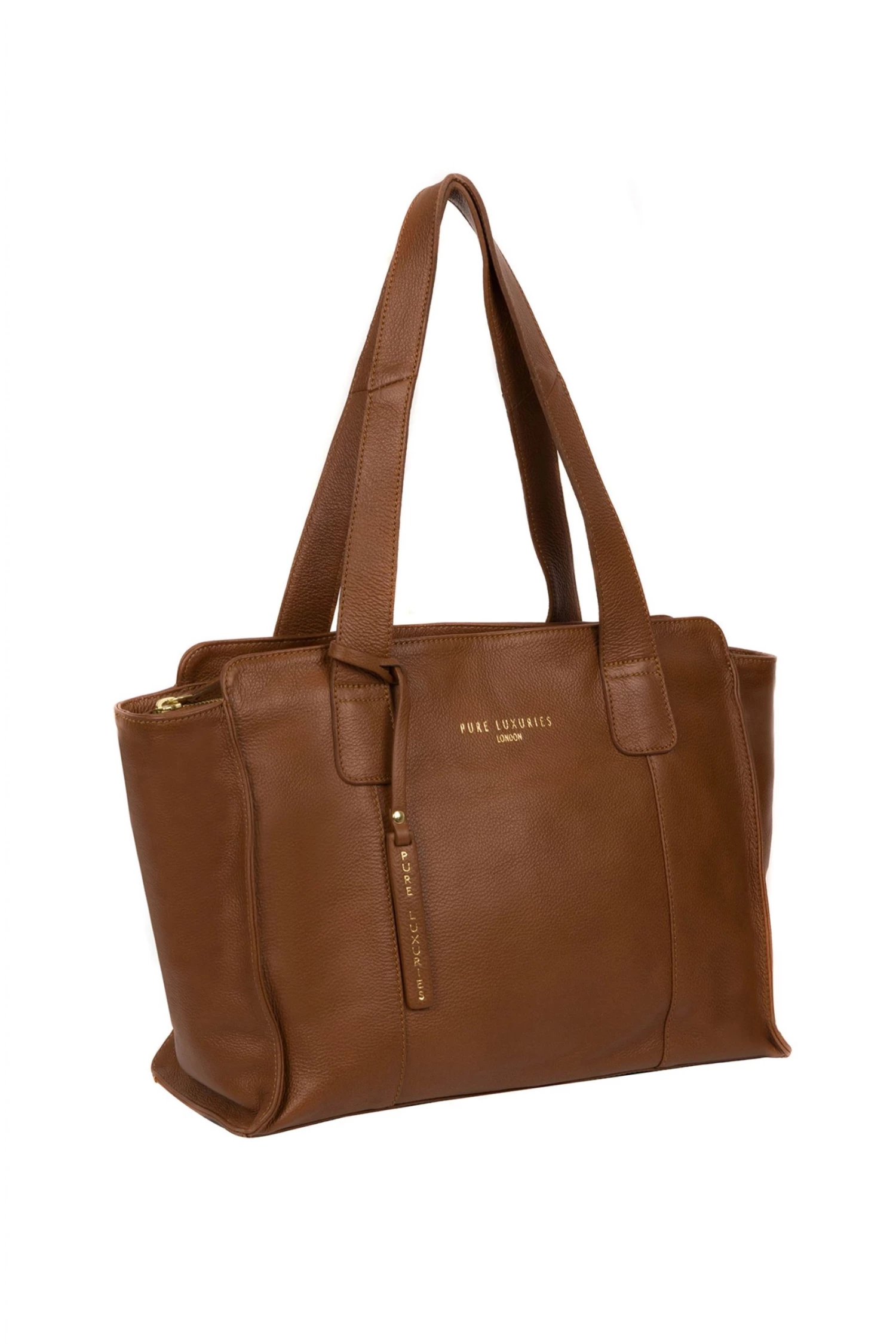 Pure Luxuries London Homerton Leather Handbag Chocolate Brown 6 Pure Luxuries London Homerton Leather Handbag Chocolate Brown - Image 4