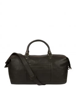 Pure Luxuries London Cargo Leather Holdall Brown
