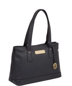 Pure Luxuries London Kate Leather Handbag Navy -Pure Luxuries shop unnamed file 993 scaled